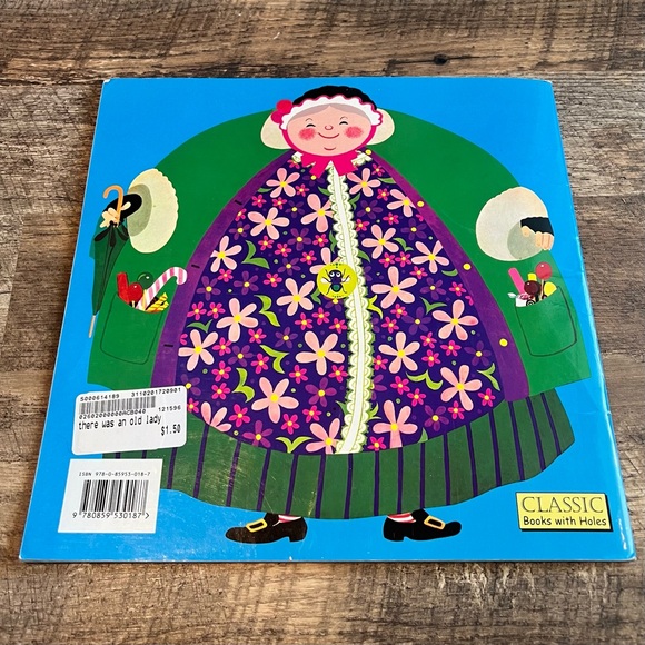 There Was an Old Lady Who Swallowed a Fly by Pam Adams Paperback Children's Book - Picture 3 of 4